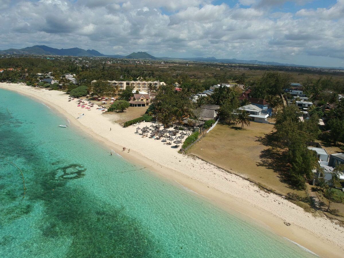 mauritius drone shot