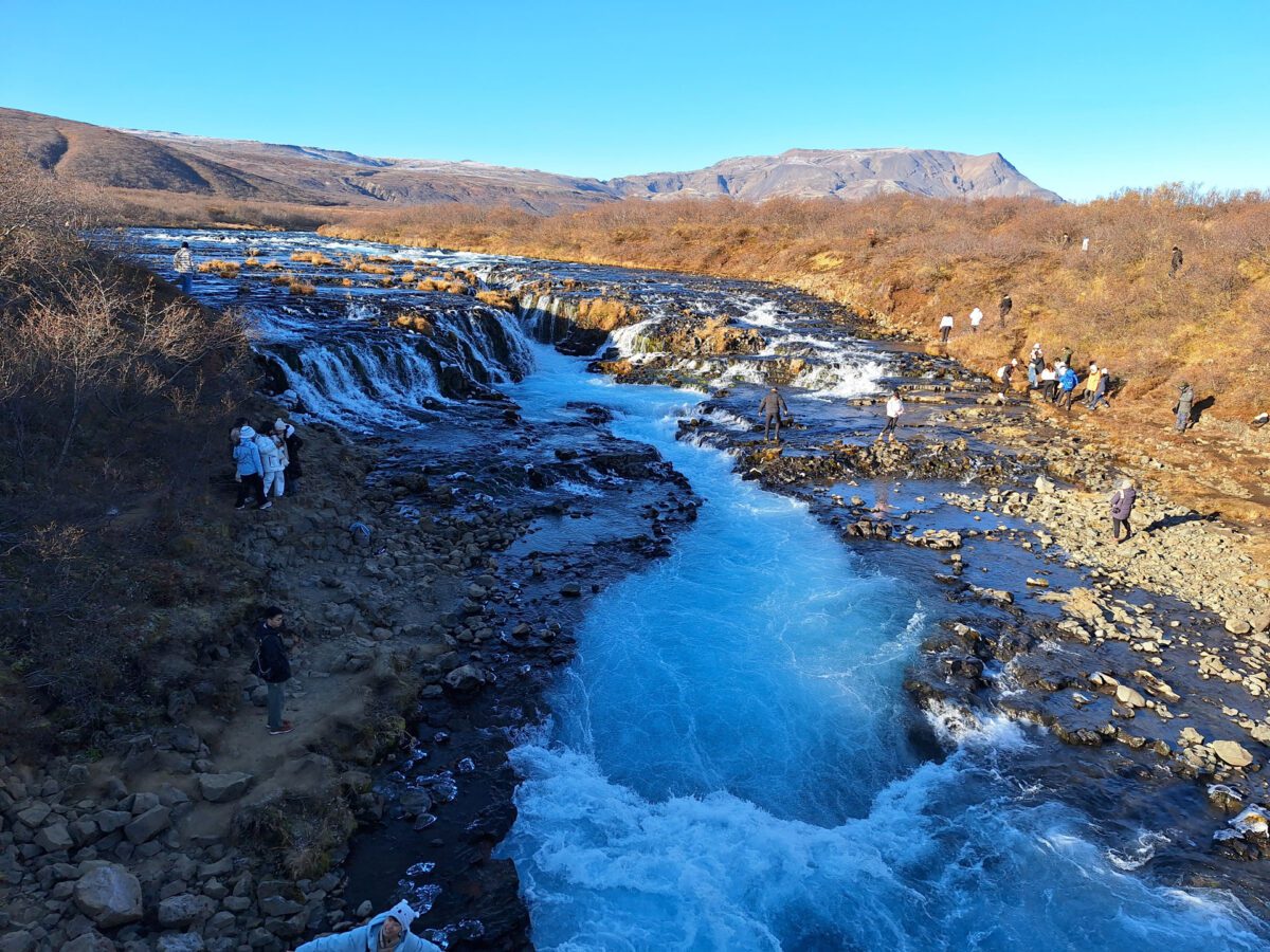 bruarfoss in iceland