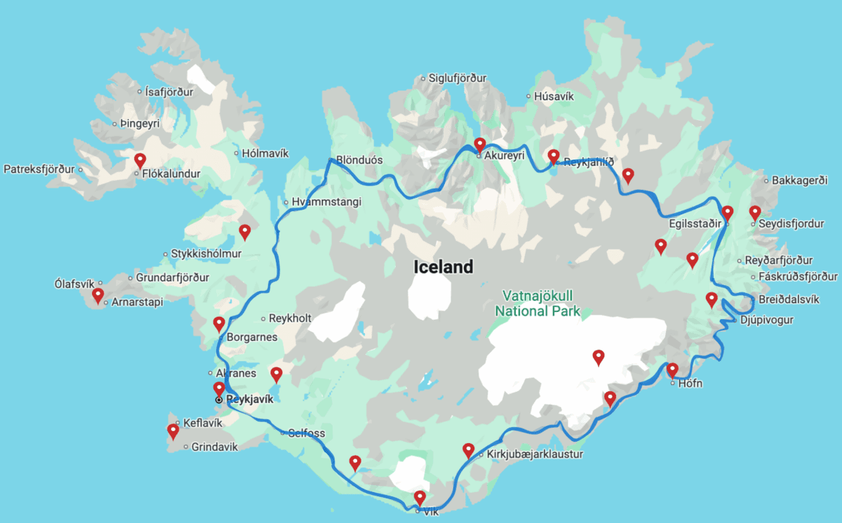 Ring Road itinerary