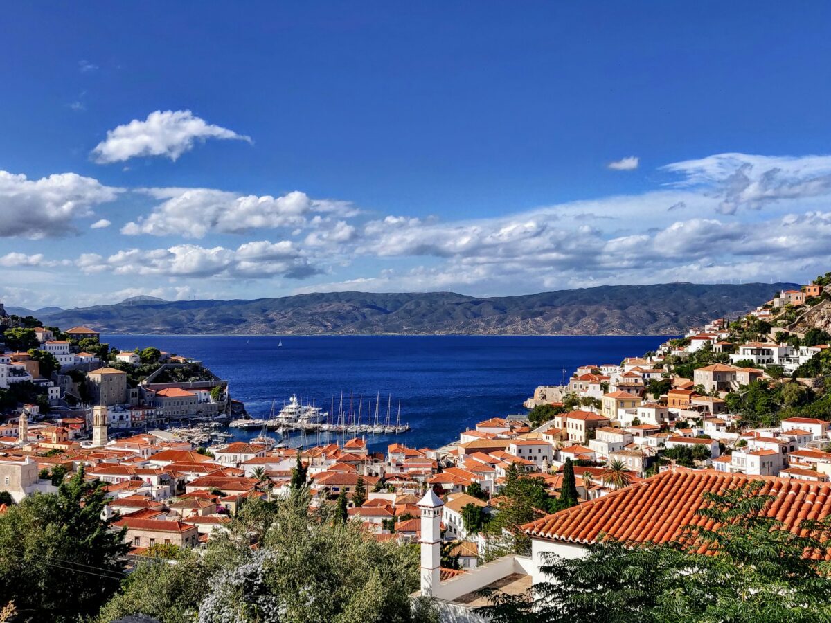 hydra , an island in greece, part of the Saronic island groups