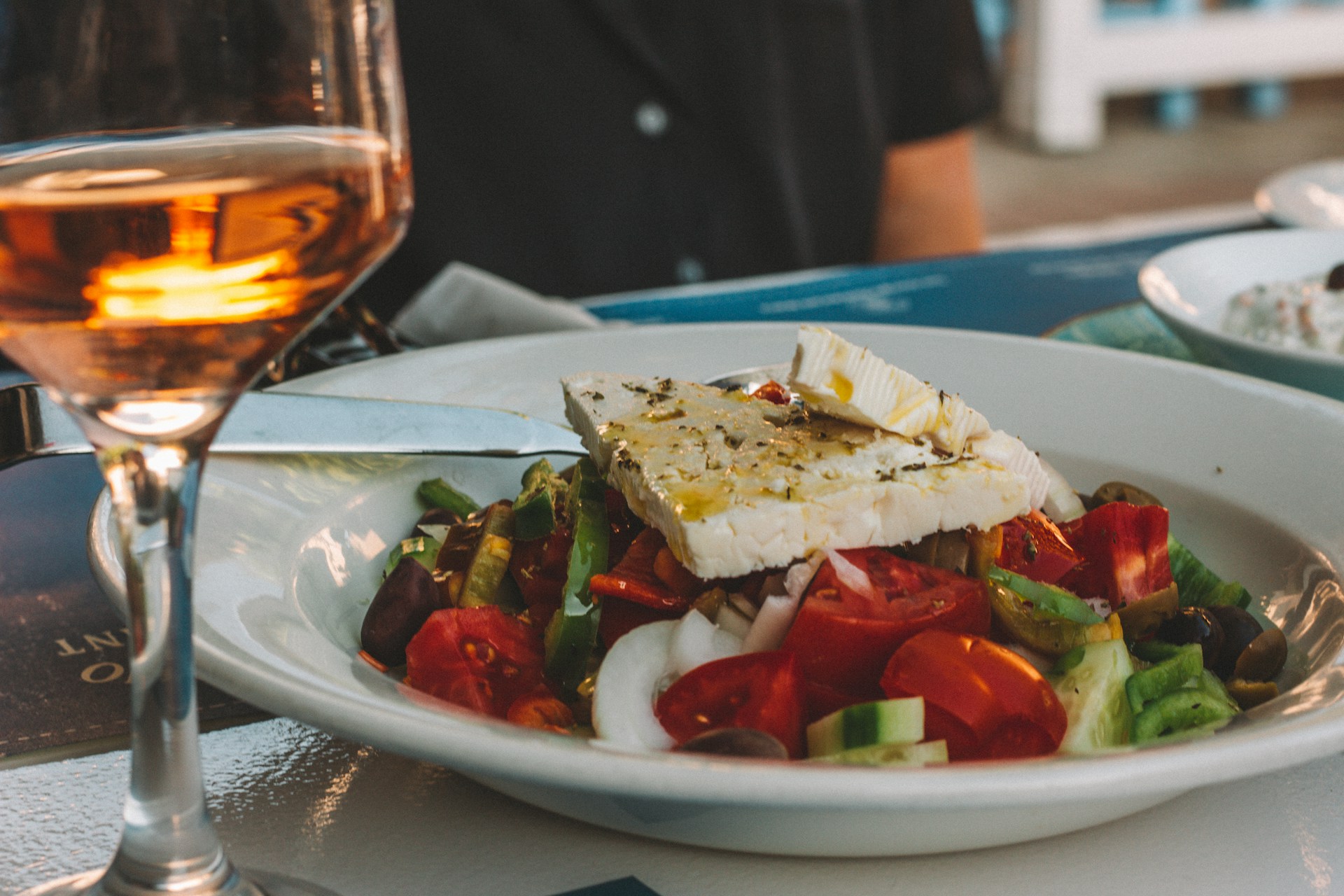 what to eat in greece - feta cheese and greek salad